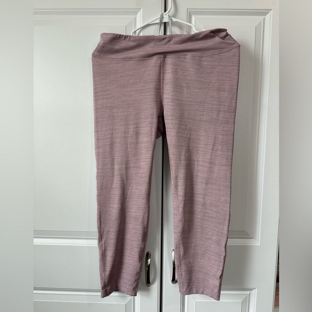OUTDOOR VOICES XL Leggings, Space Dye, Light Pink/Purple,  Athletic, High Rise - Picture 2 of 6